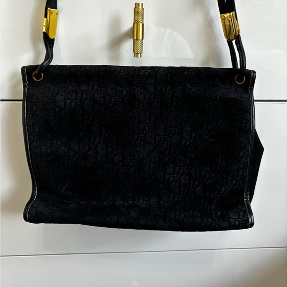 Christian Dior monogram purse bag in black with gold hardware - Picture 8 of 13